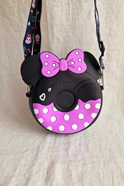 Beyaz Dükkan BEYAZDÜKKAN MİCKEY MİNNİE MOUSE FIGÜRLÜ SİLİKON ÇANTA
