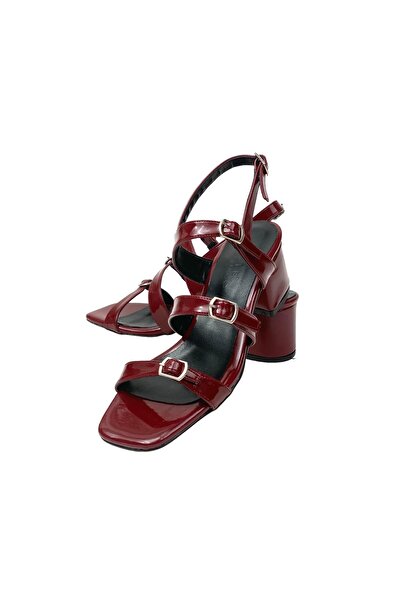 bescobel Kadın Mersat Bordo 3 Bantlı Günlük Ayakkabı 5cm