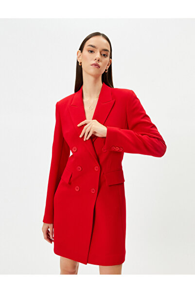 Koton Двуредно яке с джоб с копчета