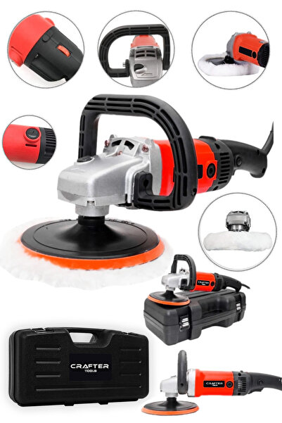 CRAFTERTOOLS Germany 4500 Watt 6 Kademe Çelik Şanzuman Devir Ayarlı Polisaj M...