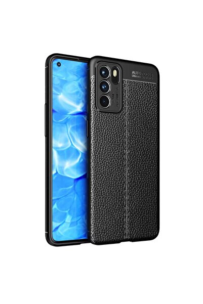 halkhouse Oppo Reno 6 4G Kılıf Kamera Koruyuculu Niss Deri Görünümlü Silikon ...