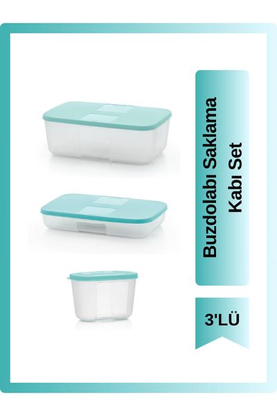 Tupperware Refrigerator Storage Container Set of 3 300ML, 650ML, 1.5L