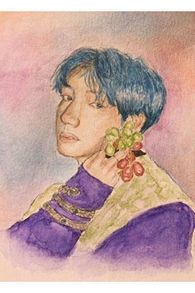 Jeronkarji Taehyung Ruh Kişiliğinin Haritası Tablo Ahşap Poster Dekoratif Kod788