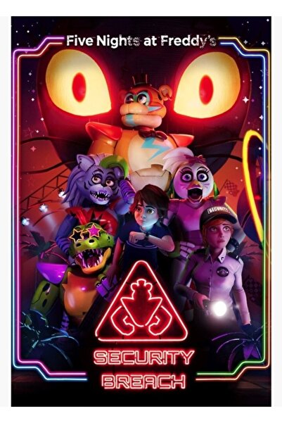 Jeronkarji Fnaf Güvenlik Ihlali Tablo Ahşap Poster Dekoratif