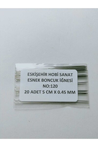 Eskişehir hobi sanat 16 Numara 5 cm 20 Adet Kum Boncuk Iğnesi Miyuki Peyote ,...