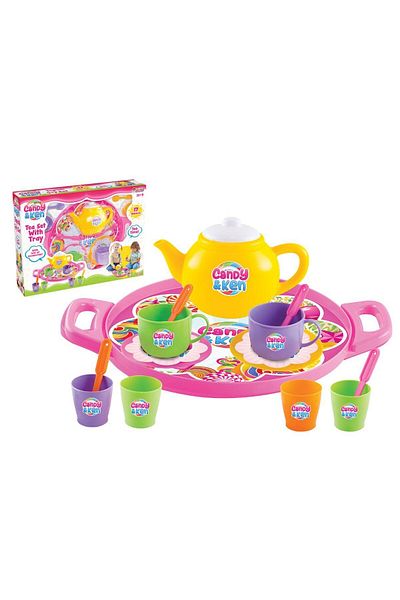 DEDE Candy & Ken Tea Set with Tray Age +3