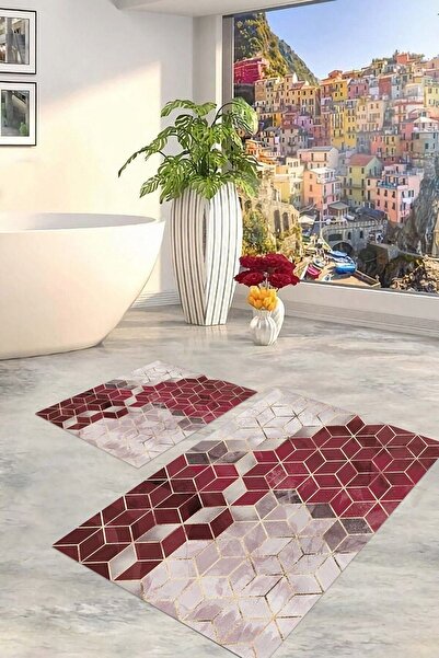 Kilimsepeti الرقمية المطبوعة المضادة للانزلاق قاعدة قابل للغسل الحديثة الحمام...