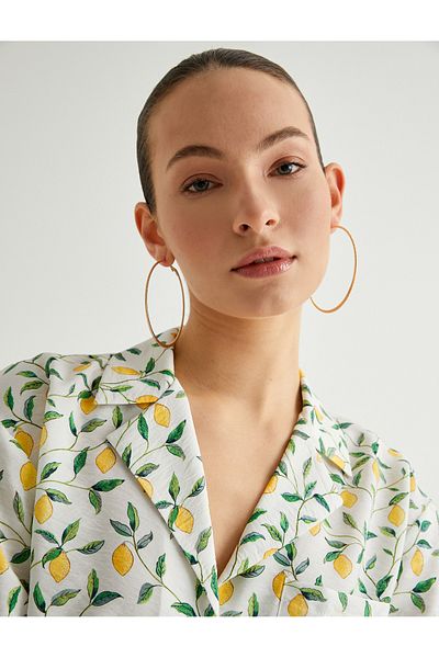 Koton Koton Crop ing - gyümölcsmintás és zsebrészlet
