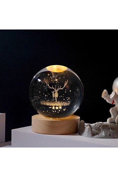 hediyeconcepti Kristal Toplu Geyik Cam Küre