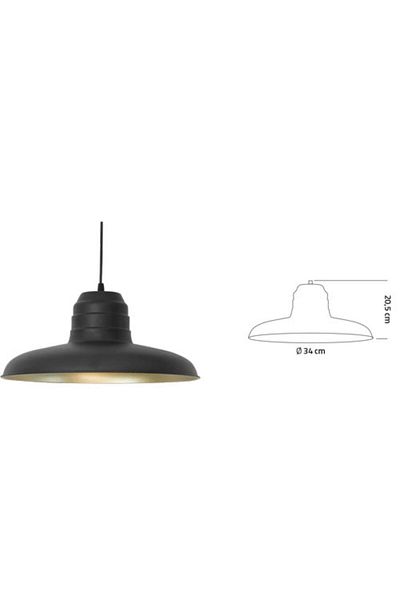 fullreyon Metal Ceiling Pendant Lamp, Armature, Decorative Luminaire, Ceiling Chandelier with E27 Base, Metal Armature, Metal Pendant Lamp
