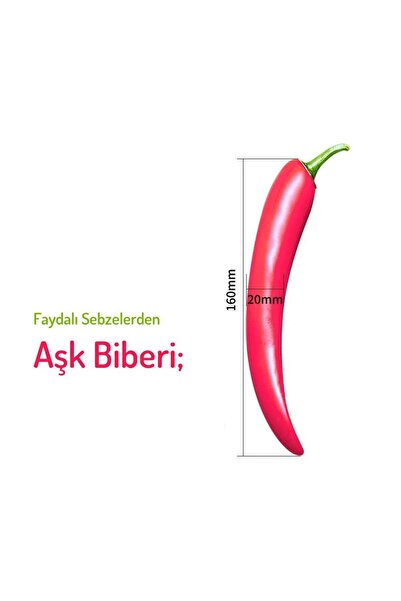 Do it Love Sebze Figürlü Vibratör - Uyarıcı Etki Eğlenceli Vibratör - Biber