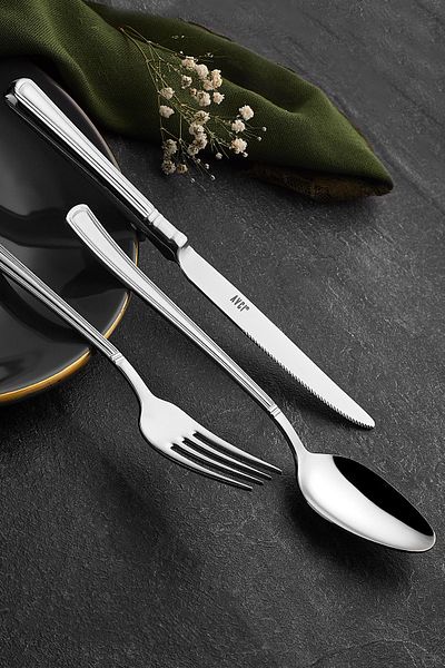 Avcı Nevra 84 Piece Fork Spoon Knife Set 18/10 Stainless Steel
