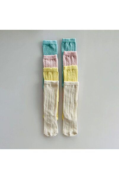 Kukita 4'lü Bebek Çocuk Candy Kaydırmaz Tabanlı Çorap (KARIŞIK RENKLİ)