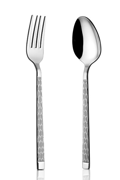 Avcı Pera 30 Piece Fork Spoon Set 18/10 Stainless Steel