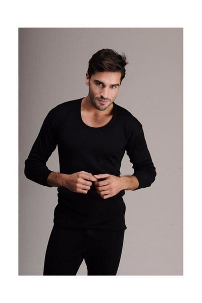 Hasyün Πραγματικό μάλλινο ανδρικό εσώρουχο με μακριά μανίκια