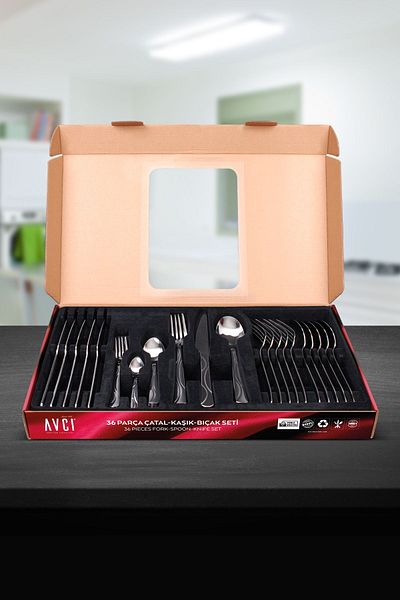 Avcı Moonlight 36 Piece Cutlery Set