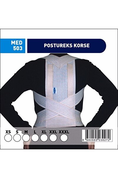MEDİKALCIBAŞI Unisex Bej Posturex Postureks Dik Duruş Kamburluk Korsesi
