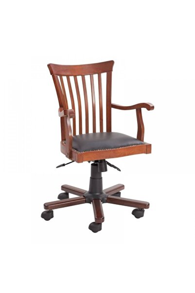 Masifart 7117 Çalışma Koltuğu Amortisörlü Açık Ceviz Eskitme