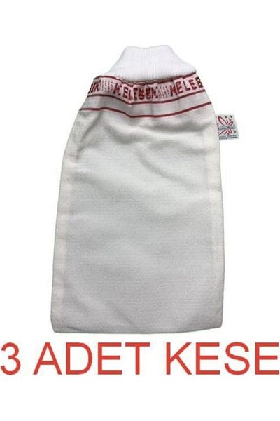 Kelebek Kese Turkish Bath 3 Pieces Elastic Butterfly Pouch Medium Hard & Bath Pouch
