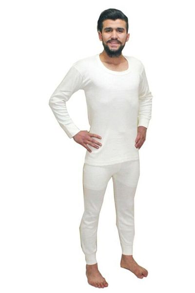 BoraVelli Angora Rabbit Wool Thermal Long Sleeve Johns Set - Perra Angorra - Απορροφητικό ιδρώτα που δεν συρόμενο μαλλί κουνελιού