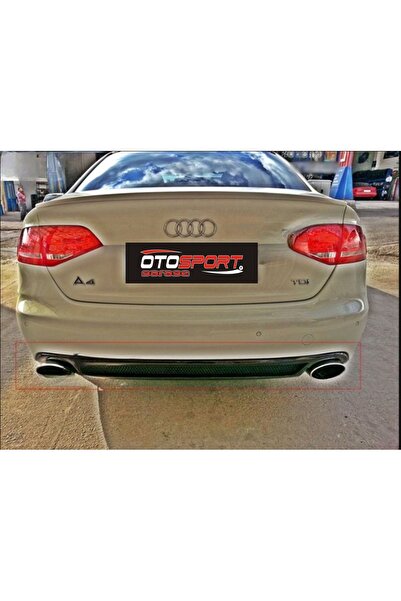 OTOSPORT Audi A4 Sline Difüzör Fiberglass Boyasız