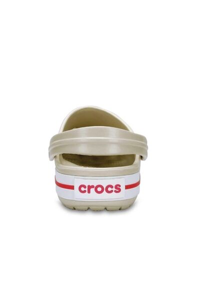 Crocs Papuci de damă Crocband - Bej ipsos/pepene galben