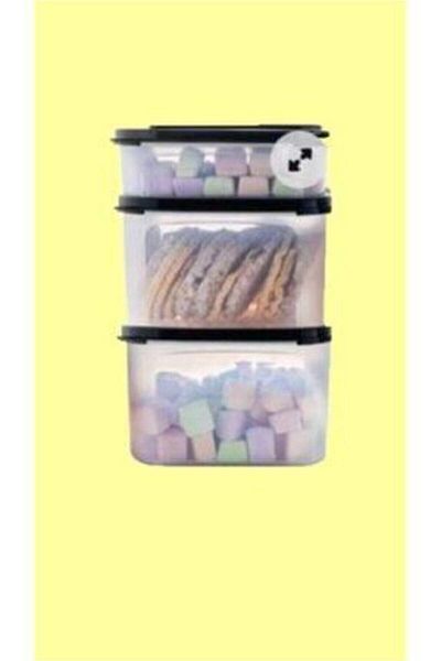 Tupperware Oval Modular Set 3 Pieces Dry Pulses Storage Container