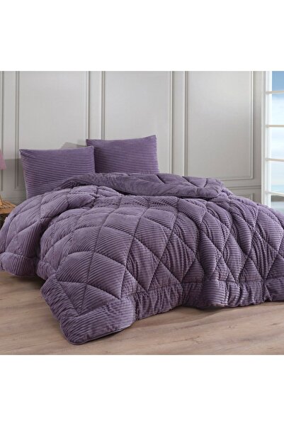 Hobby Premium Soft Single Duvet Set Ash Purple