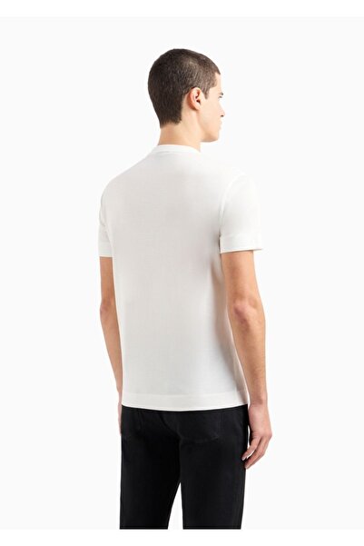 Emporio Armani Ανδρικό βαμβακερό κοντό μήκος χαλαρή εφαρμογή casual λευκό μπλουζάκι EM 000009   AF10017-M0008