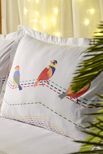 Doqu Home Lara Pike Takımı Monet Çift Kişilik - Beyaz