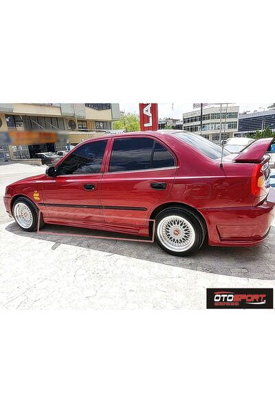 OTOSPORT Hyundai Accent Milenyum Delikli Marşpiyel Sağ Sol Takım Fiberglass B...