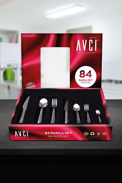 Avcı Moonlight 84 Piece Cutlery Set