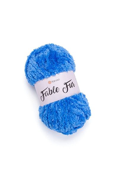 Yarnart Fable Fur - Πλεκτό Χέρι Νήματα Μπλε-974