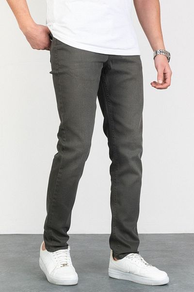 HLT JEANS Khaki Slim Fit Lycra Denim Jeanshose für Herren Hltvalkhi