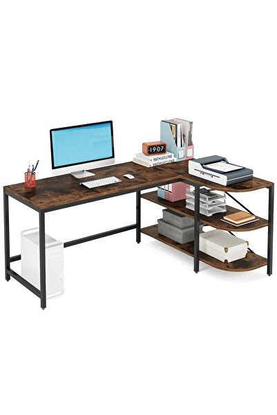 Zizuva Özel Tasarım L Çalışma Masası