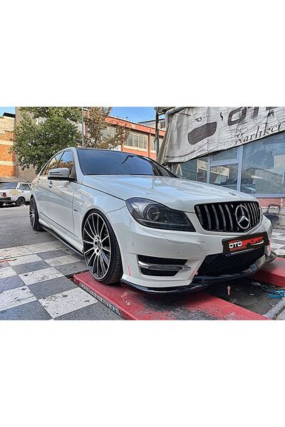 OTOSPORT Mercedes W204 Ön Lip Makyajlı Fiberglass Boyasız