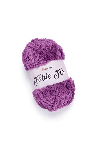 Yarnart Fable Fur - Πλεκτό Χέρι Νήμα Μωβ-979