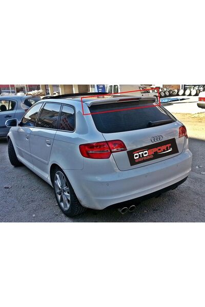 OTOSPORT Audi A3 8p Sportback Spoyler Fiberglass Boyasız