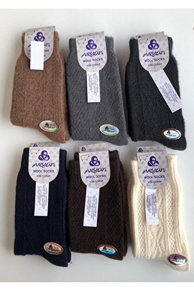 BoraVelli Ανδρικές μάλλινες κάλτσες 12 ζευγάρια σερβιτόρα 36-41 μάλλινες κάλτσες