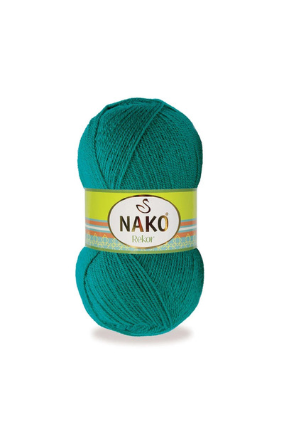 NAKO Rekor Ördek Başı Yeşil 00181 (5 Adet Yumak)