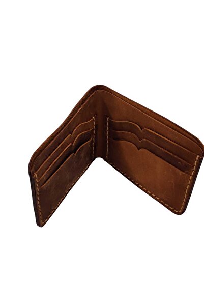 ÜMİT DERİCİLİK Hazır Kesilmiş Crazy Deri Cüzdan Dikime Hazır