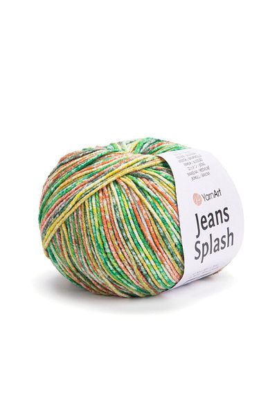 Yarnart Jeans Splash - Μαρμάρινο Χειροποίητο Πλεκτό Νήμα Ebruli-940