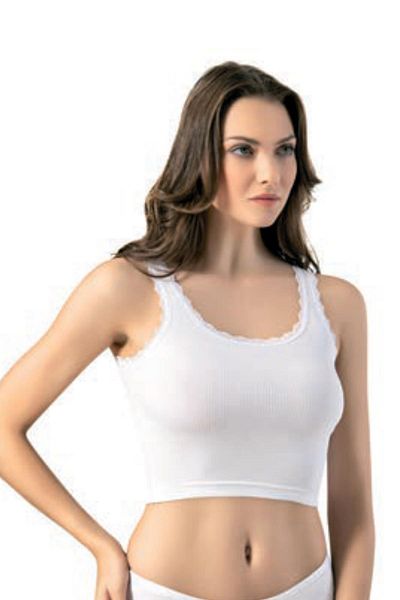 KOTA Camolă crop pentru femei cu bretele groase - 6438
