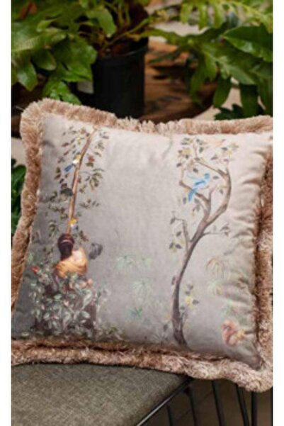 Adawall Figür Desenli With Tassel Fırfırlı Lüks Dekoratif Kırlent