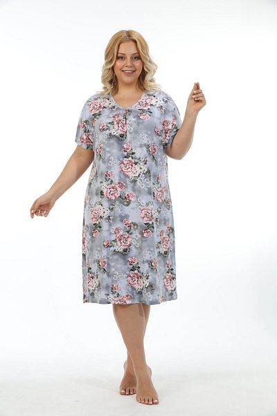 Etoile Bamboo Plus Size Women's Nightgown Dress - 72527