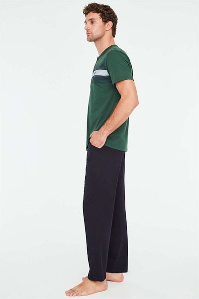 Mod Collection - Ανδρικό σετ πιτζάμες με πράσινη πιτζάμα