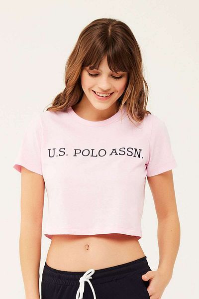 U.S. Polo Assn. Women's Pink Short T-shirt 16609
