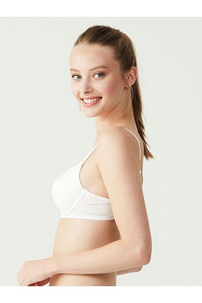 U.S. Polo Assn. - Women's Ecru Hollow Eared Bra 66140