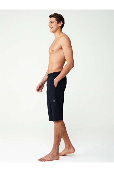 U.S. Polo Assn. - Erkek Lacivert Extra Uzun Deniz Şortu 23002