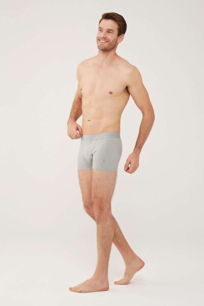 U.S. Polo Assn. Ανδρικό μονό μπόξερ γκρι μελανζέ